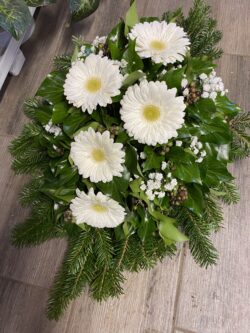 Sírcsokor 5 gerberával