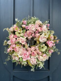 Rózsaszín virágos kopogtató,D30